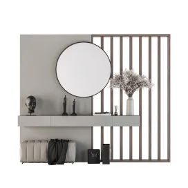 Hallway Gray Wood Set